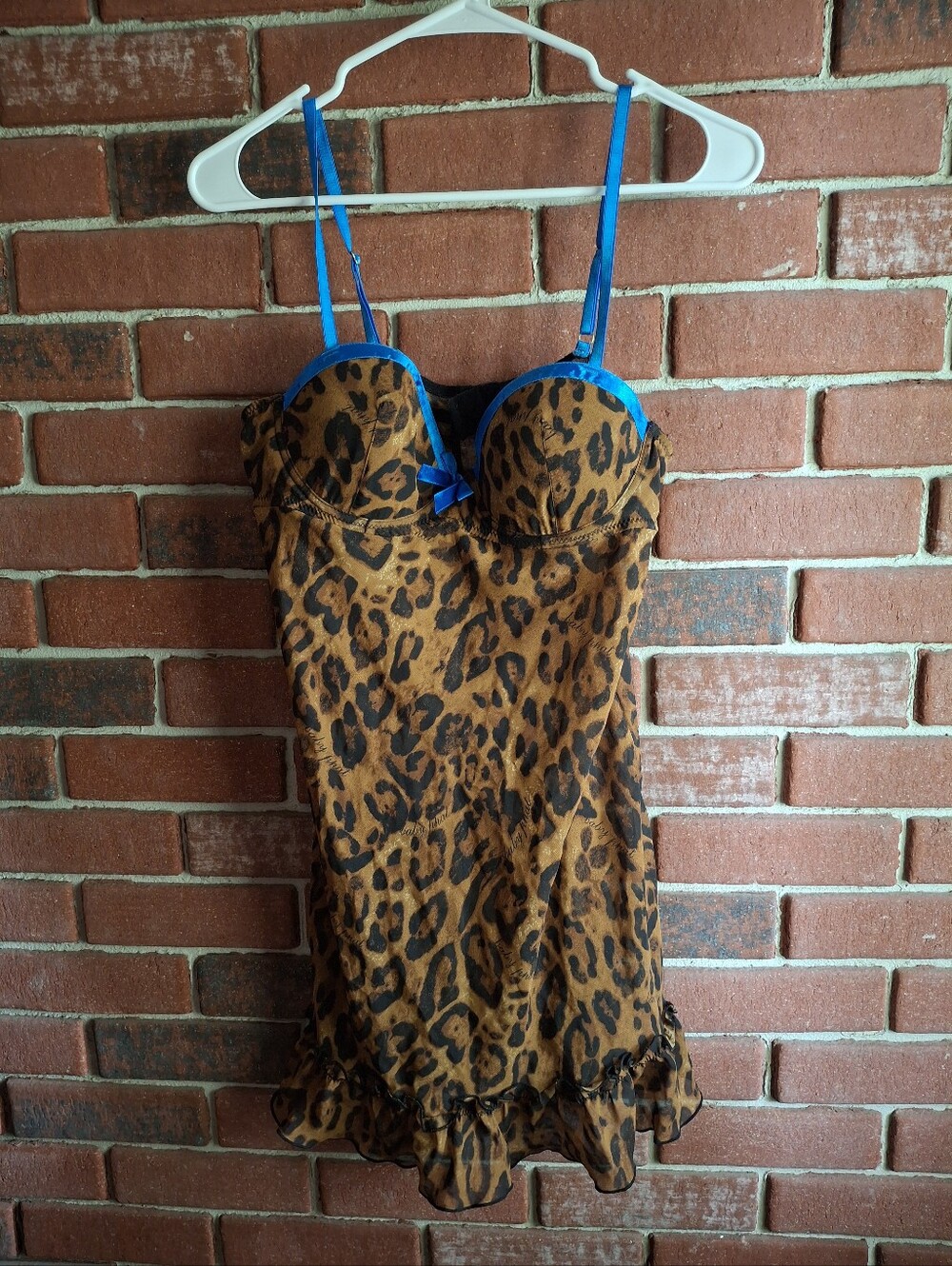 y2k Baby Phat intimates cheetah lingerie